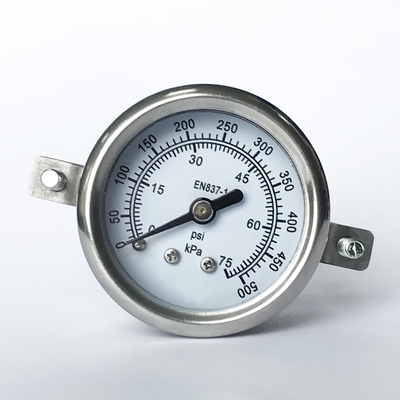 L'indicateur de pression rempli liquide de KPa de la glycérine 500 75 livres par pouce carré conjuguent manomètre de l'échelle solides solubles 316