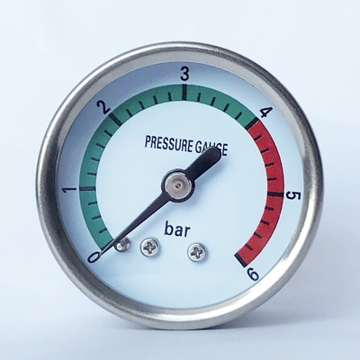 1,5 pouces composent 6 le tube/prise du manomètre 316 solides solubles de barre tout l'indicateur de pression d'acier inoxydable