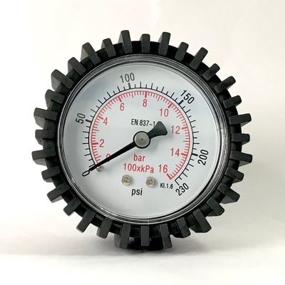 16 indicateur de pression arrière axial de connexion du boîtier en plastique 63mm d'indicateur de pression de barre