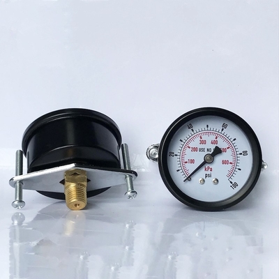 100 indicateur de pression arrière de connexion de pression de livre par pouce carré de l'indicateur 63mm de bâti de service de panneau