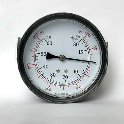 Indicateur de pression de service de bâti de panneau de parenthèse de KPa 90mm de l'indicateur de pression de double échelle 400