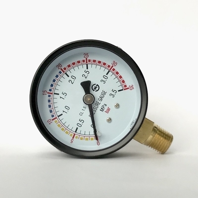 2,5 indicateur de pression de service d'échelle de l'indicateur de pression de barre du cadran 35 double 63mm