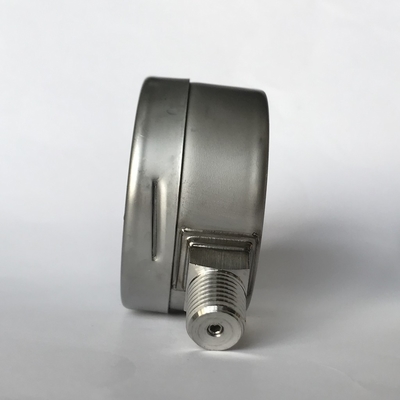 Baïonnette Ring Pressure Gauge de barre de l'indicateur de pression de vide de solides solubles 316L 63mm 1
