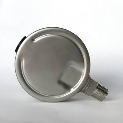 Baïonnette Ring Pressure Gauge de barre de l'indicateur de pression de vide de solides solubles 316L 63mm 1